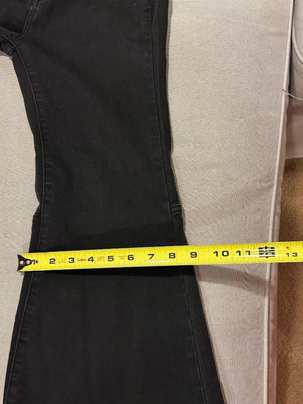We The Free Extreme Flare High Rise Raw Hem Jeans Black - Picture 10 of 12
